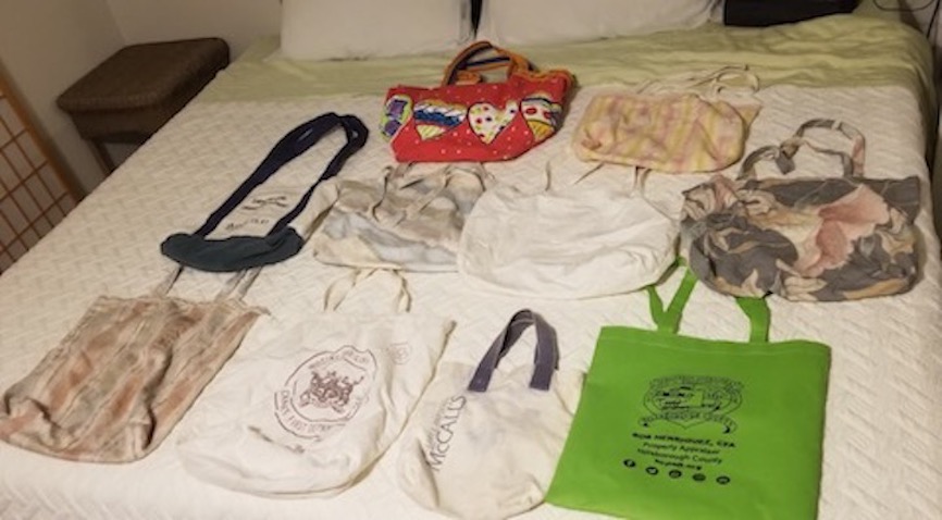 10 cloth shopping bags